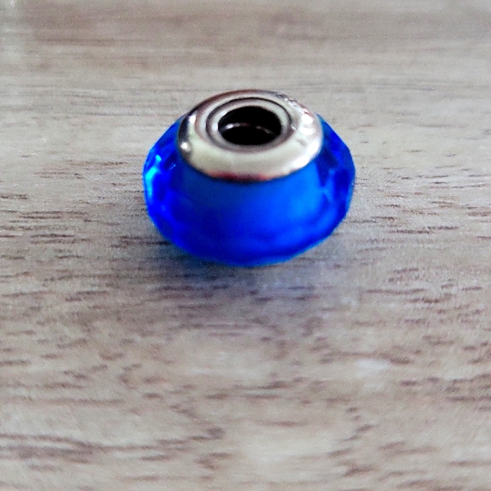 Authentic Pandora Blue Glass Bead Charm